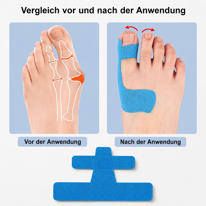 Ballentape™ Vorgeschnittenes Hallux-Entlastungsband (20 Stück)